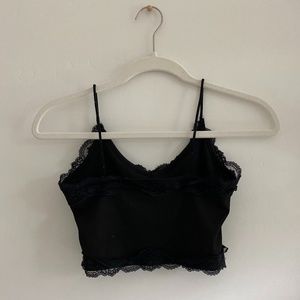 Black Crop top with Lace